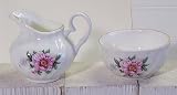 Bone China Creamer & Open Sugar Set - Camelia Decor