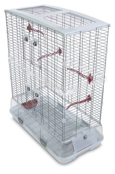 Hagen Vision Bird Cage for Cockatiels, Large – Tall, Color:Brown
