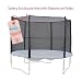 Upper Bounce Trampoline Enclosure Safety Net Fits for 14-Feet Round Frame Using 8 Straight Poles, Installs Outside of Frame - (Poles Sold Separately)