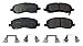 Monroe CX866 Total Solution Ceramic Brake Pad