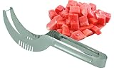 Watermelon Slicer Corer Server Stainless Steel Melon Slicer, Perfect Easy Quick Cutter By Depot Globe