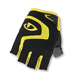 Giro Bravo Cycling Gloves, Black/Yellow, Large
