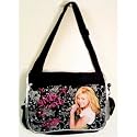 Disney's Hannah Montana Messenger Backpack Black & Pink Girls Rock Bag; Kids School Bag Travel Bag (Miley Cyrus) (Great Gift for Girls)