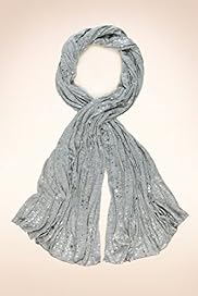Limited Collection Foil Star Print Lightweight Scarf