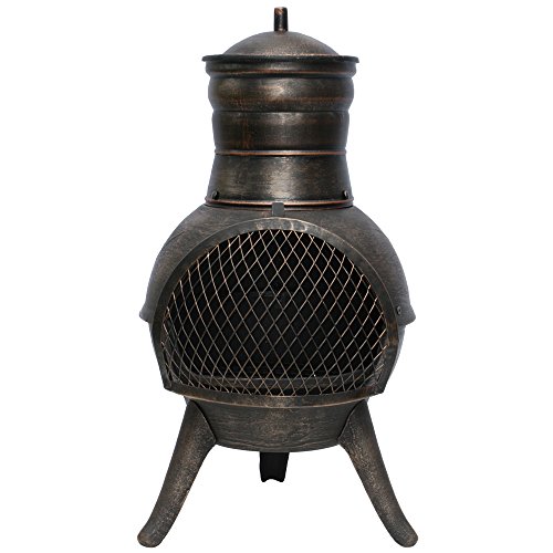 Get La Hacienda Squat Steel Cast Iron Chimenea Patio Heater at Garden