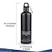 Futurepace Tech Best Stainless Steel Double Walled Vacuum Insulated Water Bottle - Charcoal - 20oz / 600ml - Perfect for Hiking, Camping, Beach, Yoga, Travel
