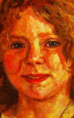 Custom Order #QY-V2H, Oil on Canvas, Custom Painting of The Person You Love, For 1 Person of Customer's Choice, Style: Photo-Realism, with Signature Text 
