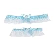Full-Figure Garter Set - Blue/ White