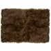 Flokati Chocolate Shag Rectangular Rug Size: 5' x 8'