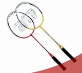 DHS 1020 Aluminum-Steel Shaft Badminton Rackets (Price/Set)