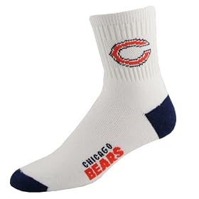 Chicago Bears White (501) 10-13 Team Logo Tall Socks