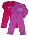Little Girls' Fleece Set with Butterfly Embroidery