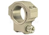 A PAIR SCOPE LOW SILVER RING 30MM TUBE 1 INCH INSERT FOR RUGER