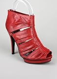 Strappy Pleated Peep Toe Platform