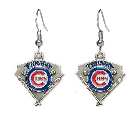 Chicago Cubs Dangle Earrings – MLB Baseball Fan Shop Sports Team Merchandise