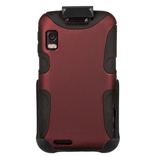 Seidio ACTIVE Case and Holster Combo for Motorola Atrix 4G - Combo Pack - Retail Packaging - Burgundy