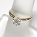 14K Two-Tone Gold Diamond Solitaire Ring - 0.50 Ct.
