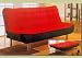Futon Sofa Bed Black Red Cover Daybed Couch Bedroom New