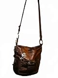 Women's B Makowsky Westbourne X-body Handbag (Bronze)