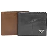 Guess - Guess Genuine Leather Bifold Passcase Wallet
