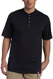 Dickies Men’s Short Sleeve Performance Henley, Dark Navy, Large