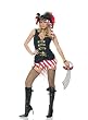 Sexy 2Pc Captain Marauder Pirate Halloween Costume