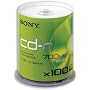 Sony CD-R Recordable Disk Write-once on Spindle 48x Speed 80Min 700Mb Ref 100CDQ80SP [Pack 100]
