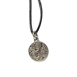 Talisman of the Sacred Three Mini Pewter Pendant on Cord Necklace, The Celtic Collection