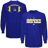 NCAA adidas Delaware Fightin' Blue Hens Backfield Long Sleeve T-Shirt - Royal Blue