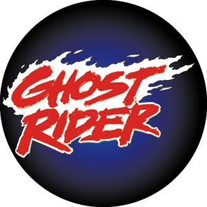  Ghost Rider Flaming Logo Button Pin B-3521