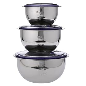 Freshvac Pro Stainless Steel Bowls 3-pk. with Lids