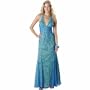 Beaded Evening Dress - Prom Dress, Party, Formal Gown by Sean Collection (50181) Turq/Lime L