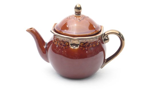 Certified International Regency Brown Tea Pot