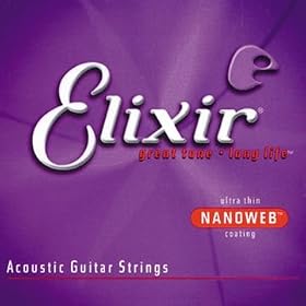 Buy Acoustic Guitars Elixir NanoWeb Acoustic Guitar Strings (Medium)