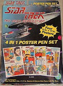 Star Trek: The Next Generation 4 in 1 Poster Pen Set