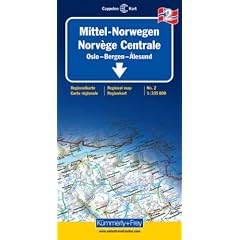 K�mmerly & Frey Karten, Mittel-Norwegen Blatt 2. Oslo, Bergen, Alesund. Mit touristischen Informationen.: Oslo, Bergen, Alesund Pt. 1