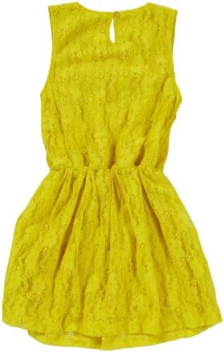 Dino Bebe Little Girls' Lace Beach Dress (Toddler/Kid) - Yellow - 3