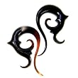 Buffalo Horn Floral Twist Ear Expander 6g - Sold as Individual