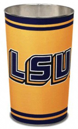 LSU Tigers 15in. Waste Basket