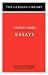 Essays: Friedrich Schiller (The German Library No. 17)
