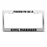 Proud To Be A Civil Engineer Career Profession License Plate Frame Holder
