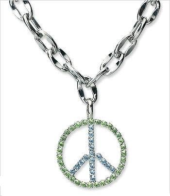 Crystal Peace Pendant &amp; Necklace for Dogs (8 inch)