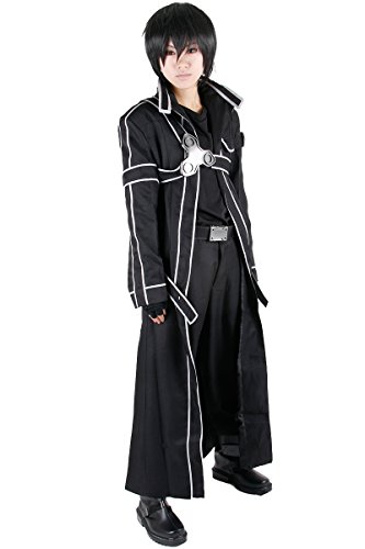 Miccostumes Men's Sword Art Online Kirito Cosplay Costume