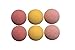 Official Foosball Assortment - 2 each Pink, Yellow, Red