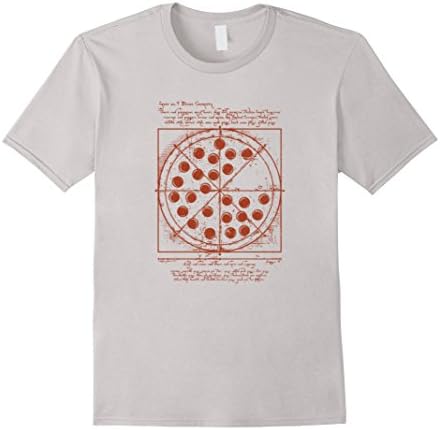 Men's Vitruvian Pizza Medium Silver
