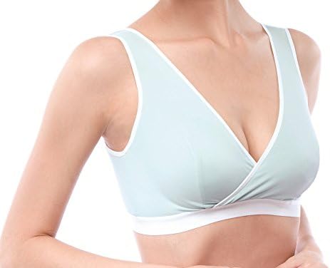 Annelorie Bacteria-static Anti-odour Maternity Nursing Bra (S-large, Turquoise blue)