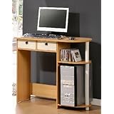 Furinno Home Laptop Notebook Computer Desk - Easy Assembly - Beech Finish, 10007