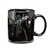 Vandor 47462 Elvis Presley Wertheimer 12 oz Ceramic Mug, Black, White, and Blue