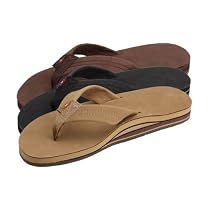 Rainbow Sandals Women Premium Leather Double Layer