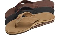 Womens Double Stack Wide Strap Sandals